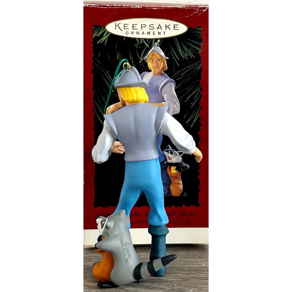 Hallmark Keepsake Ornament Pocahontas Collection CAPTAIN JOHN SMITH & MEEKO - Picture 3 of 3